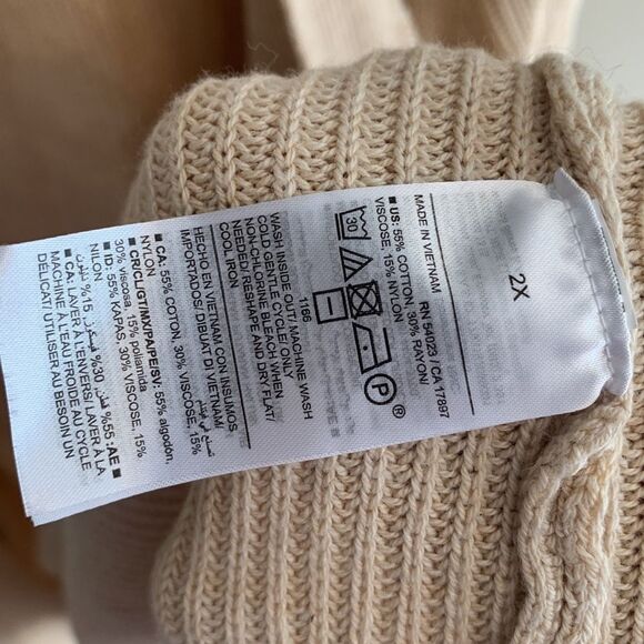 Old Navy Women's Tan cardigan nwt size 2x - Picture 6 of 6